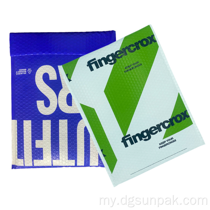 100% ပြန်လည်အသုံးပြုသော Courier Mailing Poly Bubble Bags